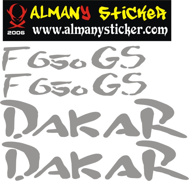 Bmw Gs F650 Dakar Sticker Set