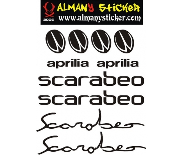 Aprilia scarabeo sticker set,