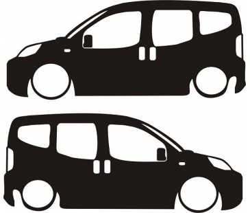 Fiat Fiorino Basık Araba Sticker
