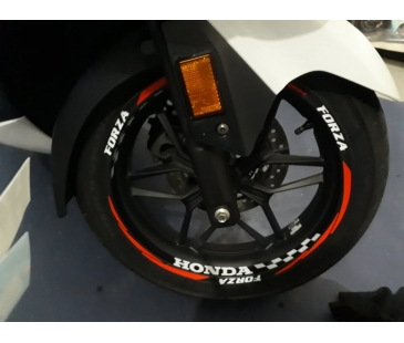 Honda Forza jant şeridi ve jant içi sticker