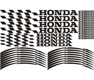 Honda cb650r jant şeridi ve jant içi sticker set (altın renk jantlar için