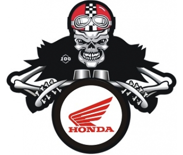 Honda kurukafa sticker,motosiklet sticker