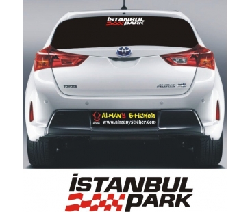 İstanbul park sticker-2,oto sticker,araba yazıları