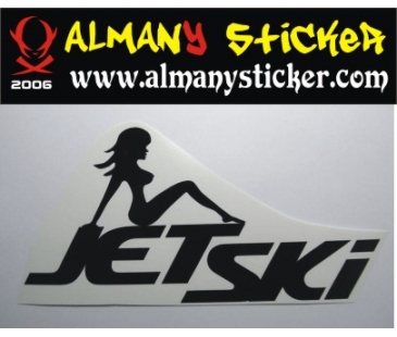 Jet Ski Women sticker