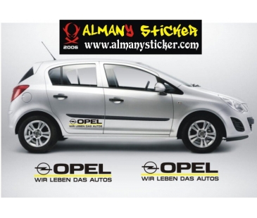 Opel wir leben das autos sticker,opel sticker,oto sticker