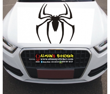 Örümcek ön kaput sticker,oto sticker,araba yazıları