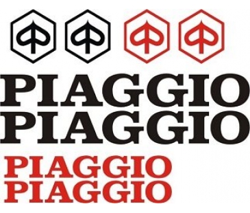 Piaggio logo sticker set,piaggio sticker