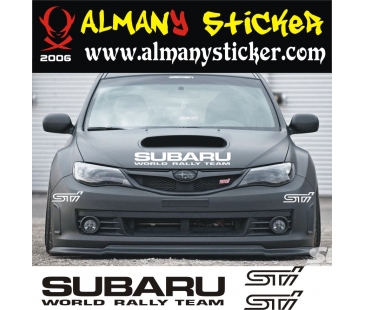 Subaru ön kaput sticker