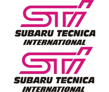 Subaru sti sis kapağı sticker
