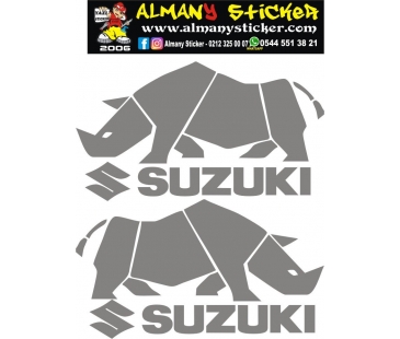 Suzuki gergedan sticker