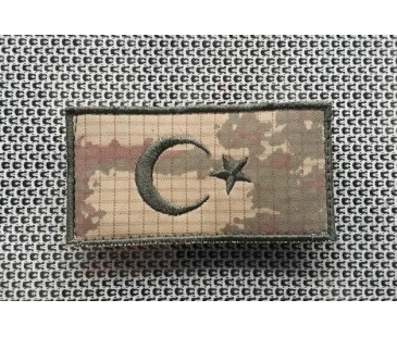 Türk Bayrağı Kamuflaj Yama ,patch 