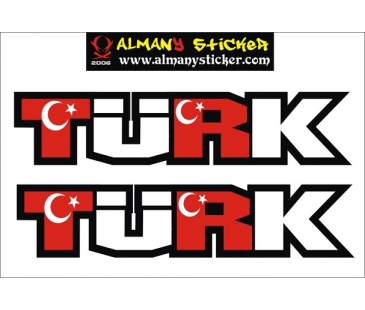 Türk sticker-2,oto sticker,motosiklet sticker