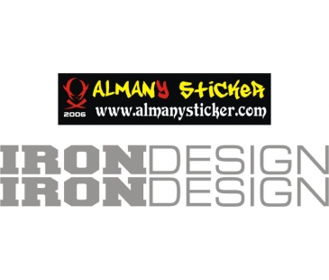 Yamaha Iron Design Sticker