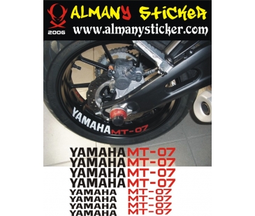 Yamaha Mt 07 Jant İçi Sticker