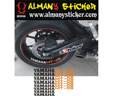 Yamaha Mt09 Jant İçi Sticker