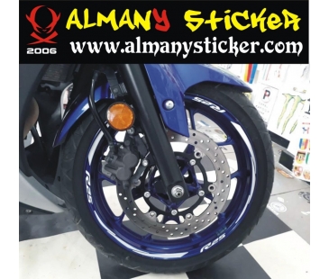 Yamaha r25 jant sticker,motosiklet sticker