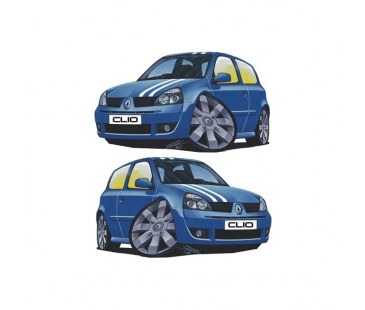 Renault Clio Basık Araç Sticker