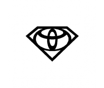 Toyota Süpermen Logo Sticker